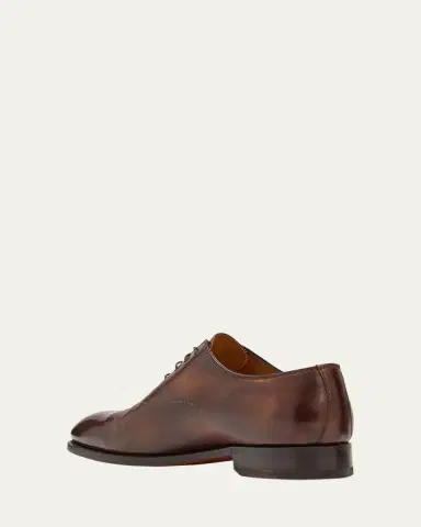 Bontoni Men's Vittorio Reverse Stitch Cap-Toe Oxfords | Thumbnail 4