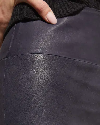 SPRWMN High-Waist Leather Ankle Leggings | Thumbnail 4