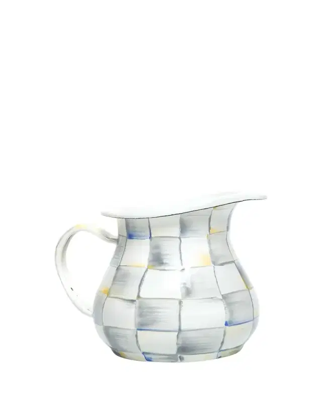 MacKenzie-Childs Sterling Check Creamer