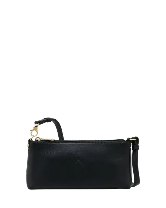 Mini Zip Leather Crossbody Bag