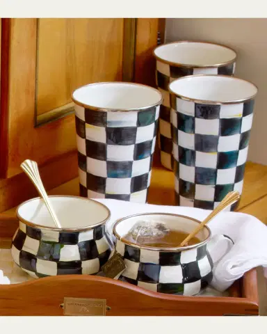 MacKenzie-Childs Courtly Check Enamel Tumbler | Thumbnail 2