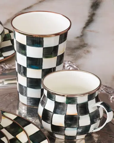 MacKenzie-Childs Courtly Check Enamel Tumbler | Thumbnail 3