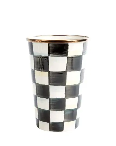 MacKenzie-Childs Courtly Check Enamel Tumbler | Thumbnail 1