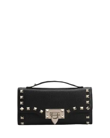 Valentino Garavani Rockstud Leather Wallet on Chain | Thumbnail 1