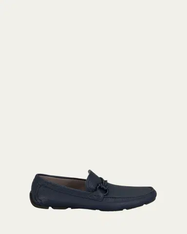 Ferragamo Men's Front 4 Leather Drivers | Thumbnail 5 Ferragamo Men's Front 4 Leather Drivers | Thumbnail 5