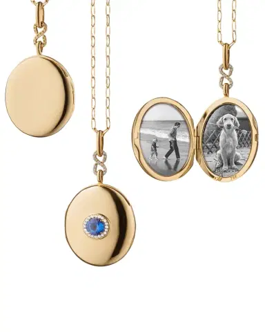 Monica Rich Kosann Sapphire Infinity Locket | Thumbnail 1