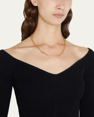 ben-amun Oval-Link Chain Necklace, 18"L | Thumbnail 2 ben-amun Oval-Link Chain Necklace, 18"L | Thumbnail 2