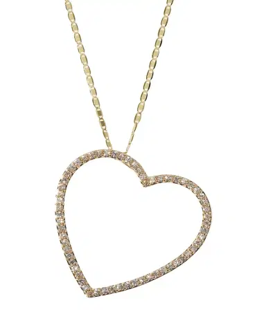 Lana 14K Gold Flawless Heart Necklace | Thumbnail 1