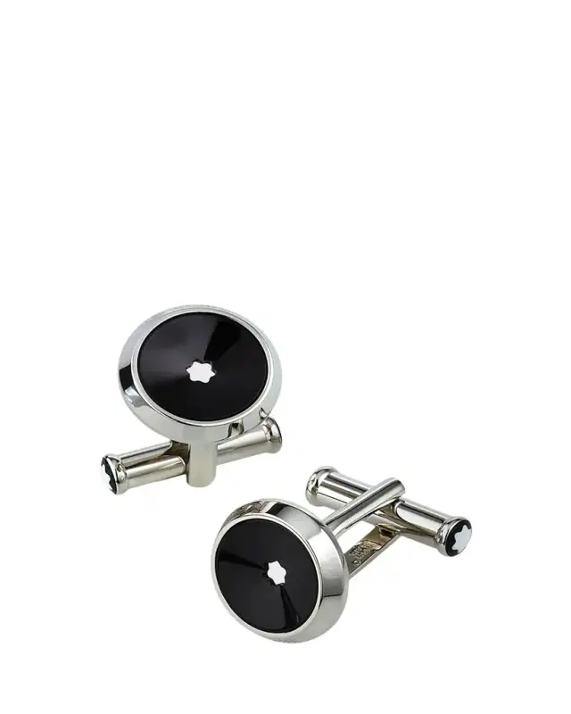 Montblanc Men's Steel %26 Precious Resin Star Cufflinks