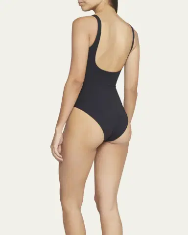 ERES Asia Scoop-Neck One-Piece Swimsuit with Waistband Detail | Thumbnail 3 ERES Asia Scoop-Neck One-Piece Swimsuit with Waistband Detail | Thumbnail 3