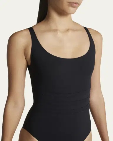 ERES Asia Scoop-Neck One-Piece Swimsuit with Waistband Detail | Thumbnail 5 ERES Asia Scoop-Neck One-Piece Swimsuit with Waistband Detail | Thumbnail 5