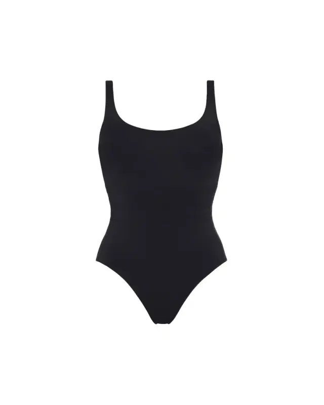 ERES Asia Scoop-Neck One-Piece Swimsuit with Waistband Detail