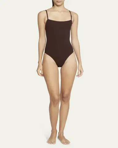 Eres Aquarelle One-Piece Swimsuit with Thin Straps | Thumbnail 9