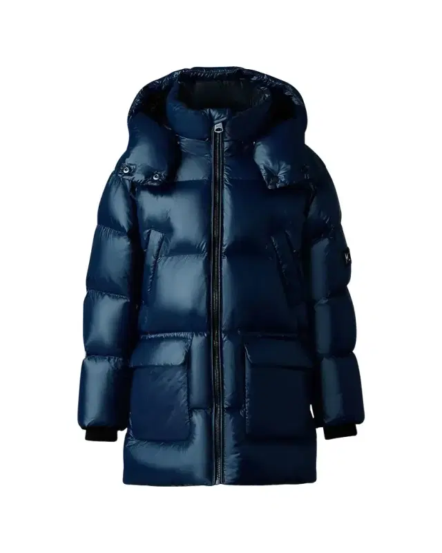 Mackage Kid 's Kennie Quilted Logo Jacket, Size -14