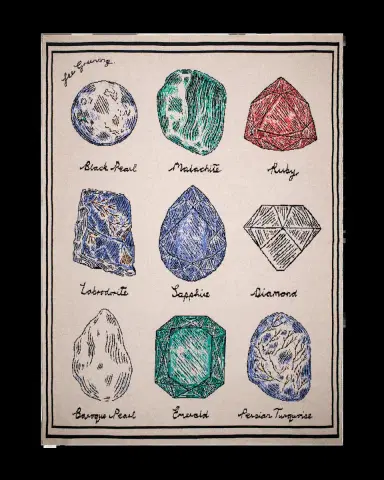 Saved NY Gemstones Throw Blanket, 51" x 71" | Thumbnail 2