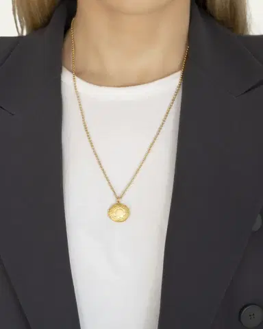 ben-amun Round Locket Necklace | Thumbnail 2