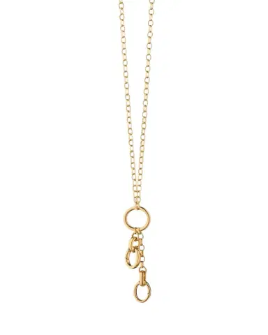 Monica Rich Kosann 18K Gold Belcher Chain Necklace with 3 Enhancers | Thumbnail 1