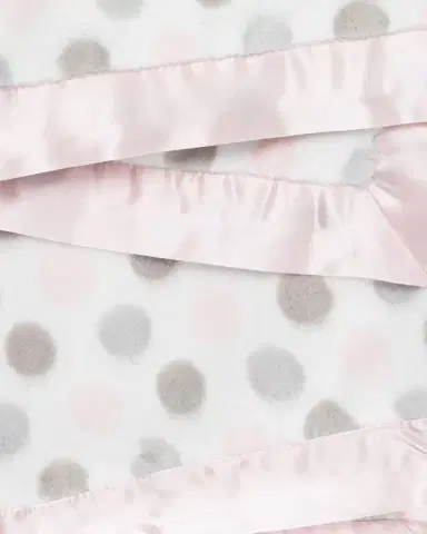 Little Giraffe Luxe Dot Printed Plush Baby Blanket | Thumbnail 2