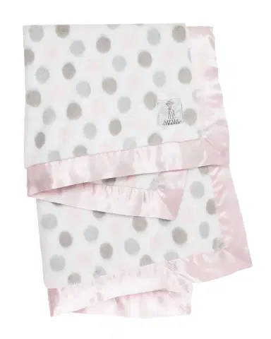 Little Giraffe Luxe Dot Printed Plush Baby Blanket | Thumbnail 1