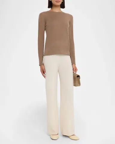 Majestic Filatures Machine Washable Cashmere Crewneck Pullover | Thumbnail 30