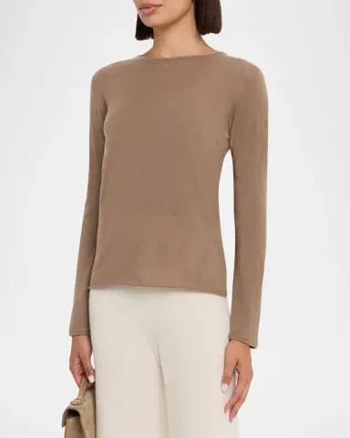 Majestic Filatures Machine Washable Cashmere Crewneck Pullover | Thumbnail 32