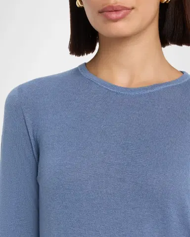 Majestic Filatures Machine Washable Cashmere Crewneck Pullover | Thumbnail 45