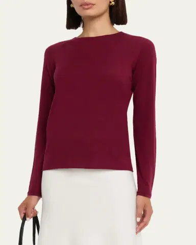 Majestic Filatures Machine Washable Cashmere Crewneck Pullover | Thumbnail 96
