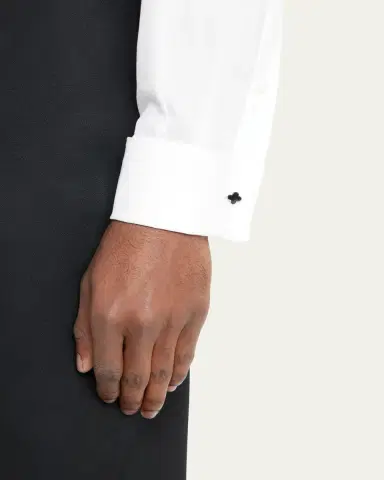 Jan Leslie Men's Mother-of-Pearl Clover Shirt Studs | Thumbnail 2