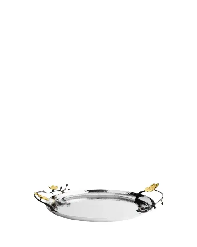 Michael Aram Gold Orchid Round Tray