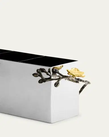 Michael Aram Gold Orchid Cutlery Caddy | Thumbnail 4 Michael Aram Gold Orchid Cutlery Caddy | Thumbnail 4