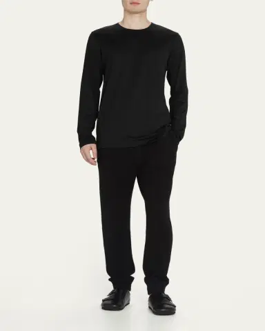 Hanro Men's Night & Day Long-Sleeve Shirt | Thumbnail 4