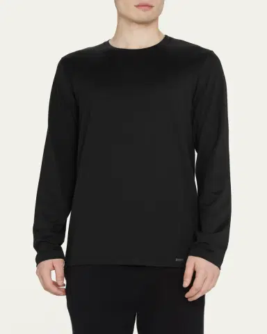 Hanro Men's Night & Day Long-Sleeve Shirt | Thumbnail 6
