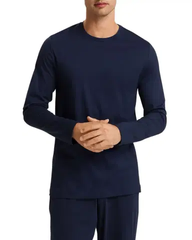 Hanro Men's Night & Day Long-Sleeve Shirt | Thumbnail 1