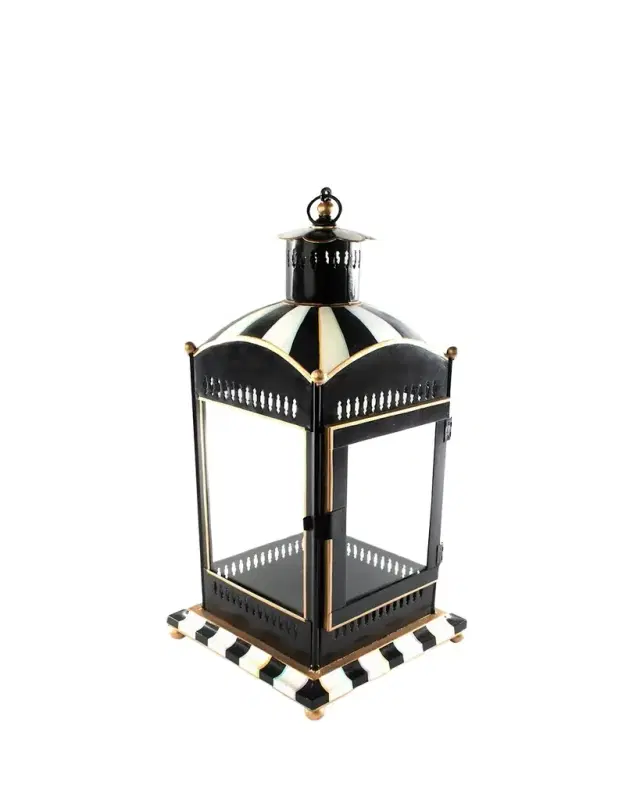 MacKenzie-Childs Courtly Stripe Large Candle Lantern