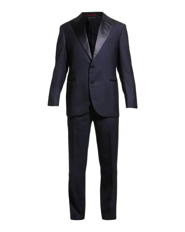 Brunello Cucinelli Men 's Solid Peak-Lapel Tuxedo