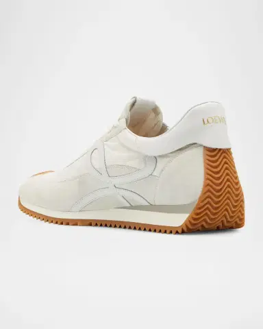 Loewe Men's Flow Runner 2.0 Nylon and Suede Sneakers | Thumbnail 3