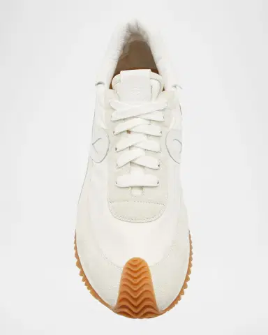 Loewe Men's Flow Runner 2.0 Nylon and Suede Sneakers | Thumbnail 4