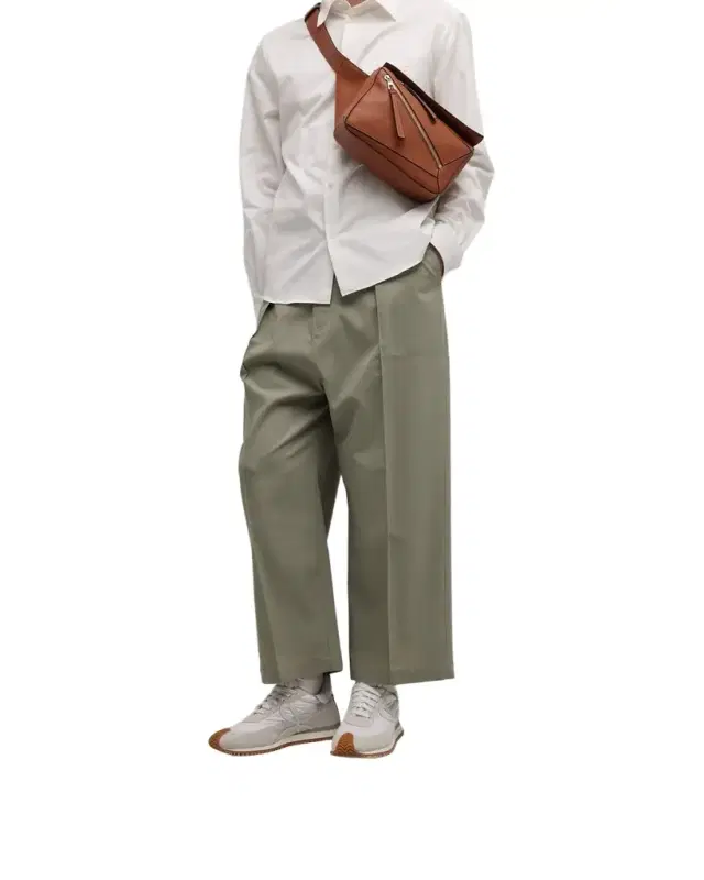 Loewe Men 's Flow Runner 2.0 Nylon and Suede Sneakers