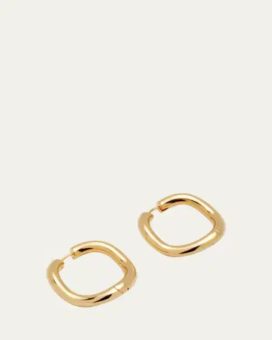 Charlotte Chesnais Maxi Wave Hoop Earrings in Gold Vermeil | Thumbnail 3