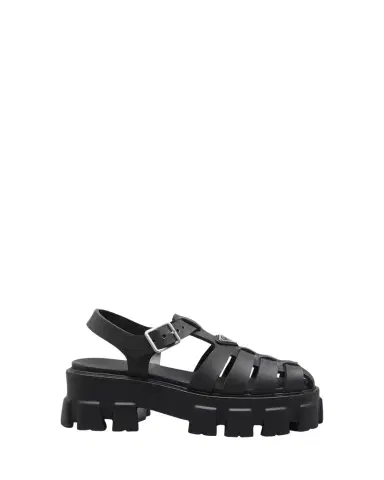 Prada Rubber Logo Chunky-Sole Fisherman Sandals | Thumbnail 1