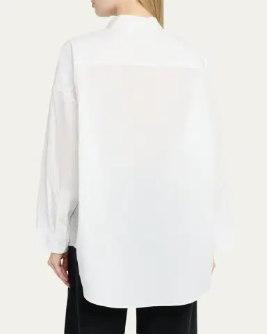 R13 Drop Neck Oxford Shirt | Thumbnail 3