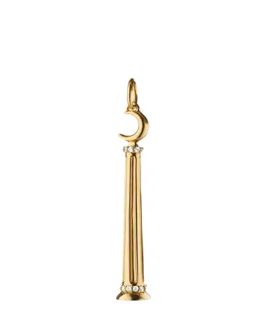 MONICA RICH KOSANN 18K Yellow Gold Athena Diamond Dream Column Charm | Thumbnail 1