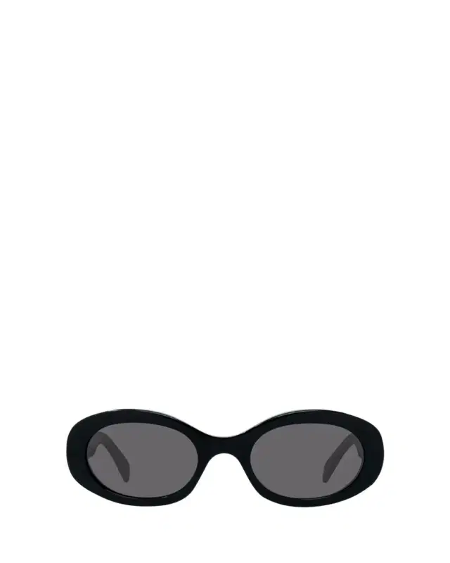 Celine Triomphe Logo Oval Acetate Sunglasses
