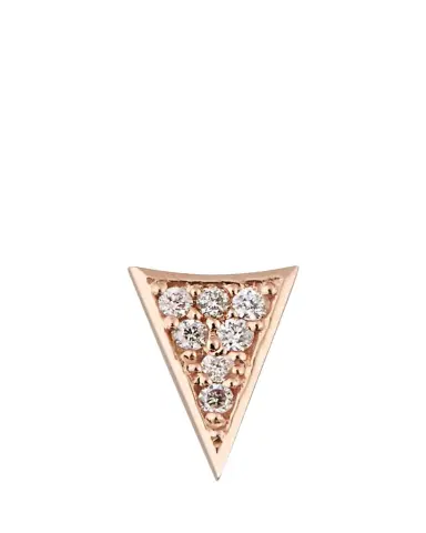 Sydney Evan 14K Gold Triangle Stud Earring with Diamonds | Thumbnail 1 Sydney Evan 14K Gold Triangle Stud Earring with Diamonds | Thumbnail 1