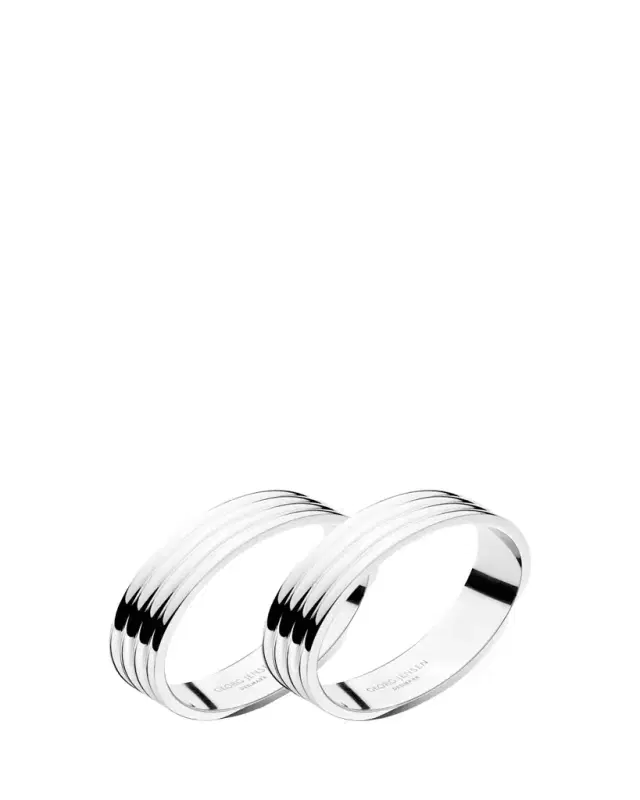 Georg Jensen Bernadotte 2-Piece Napkin Ring Set