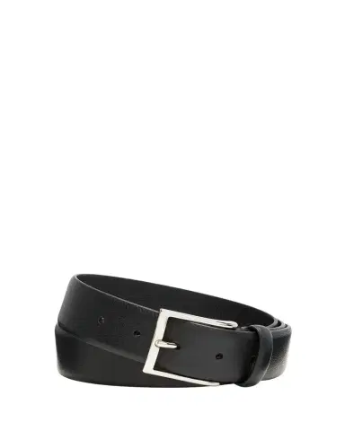 Simonnot Godard Men's Galuchat Grained Leather Belt, 35mm | Thumbnail 1