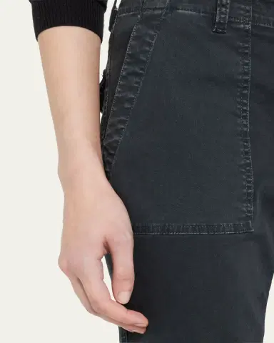 Nili Lotan Jenna Cropped Raw-Edge Pants | Thumbnail 5