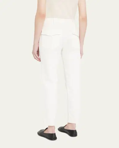 Nili Lotan Jenna Cropped Raw-Edge Pants | Thumbnail 7