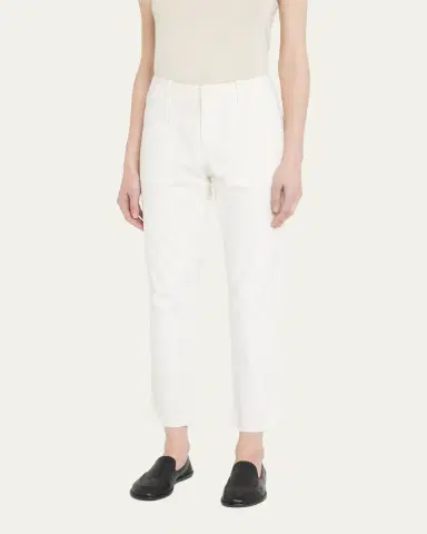 Nili Lotan Jenna Cropped Raw-Edge Pants | Thumbnail 8