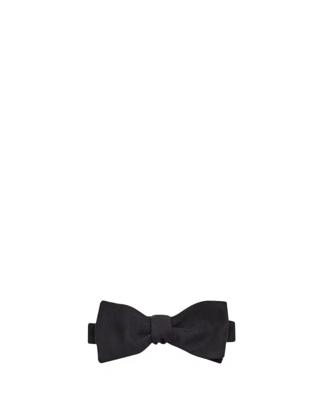 Men's Micro-Ribbed Silk Bow Tie